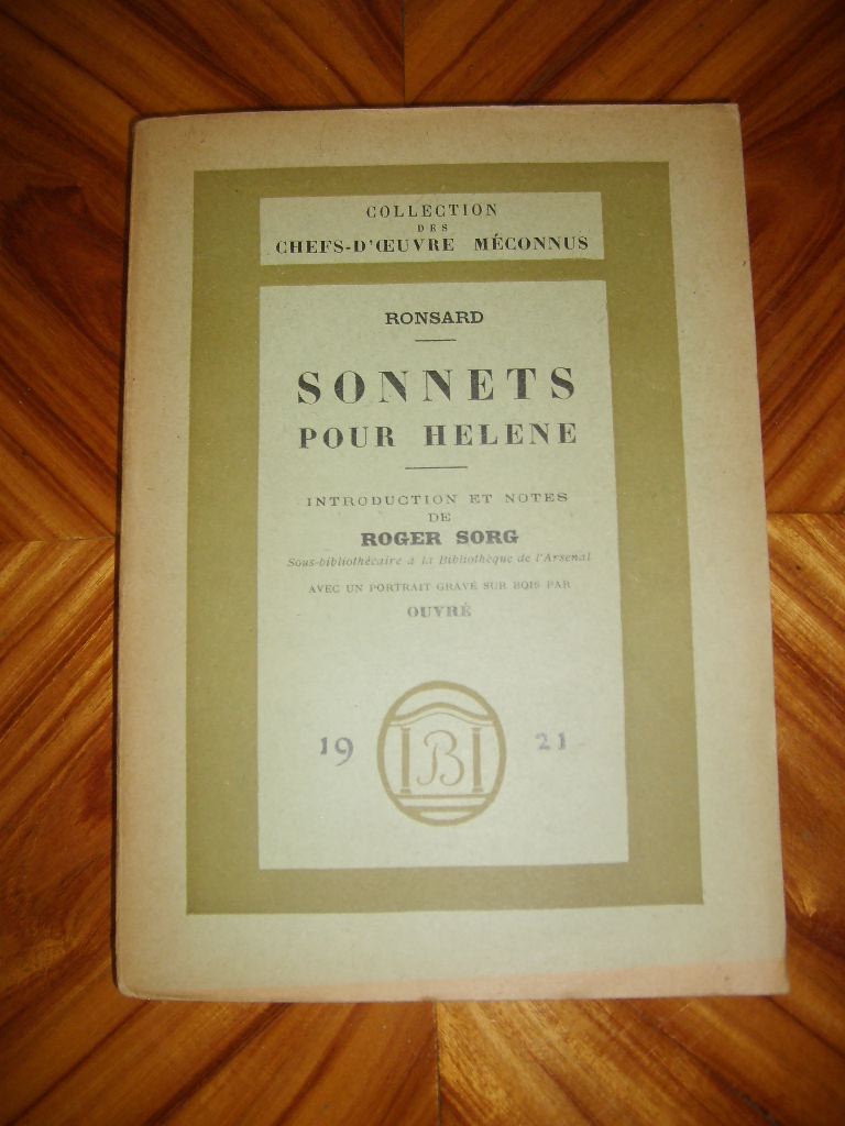 RONSARD (Pierre de) - Sonnets pour Hlne.